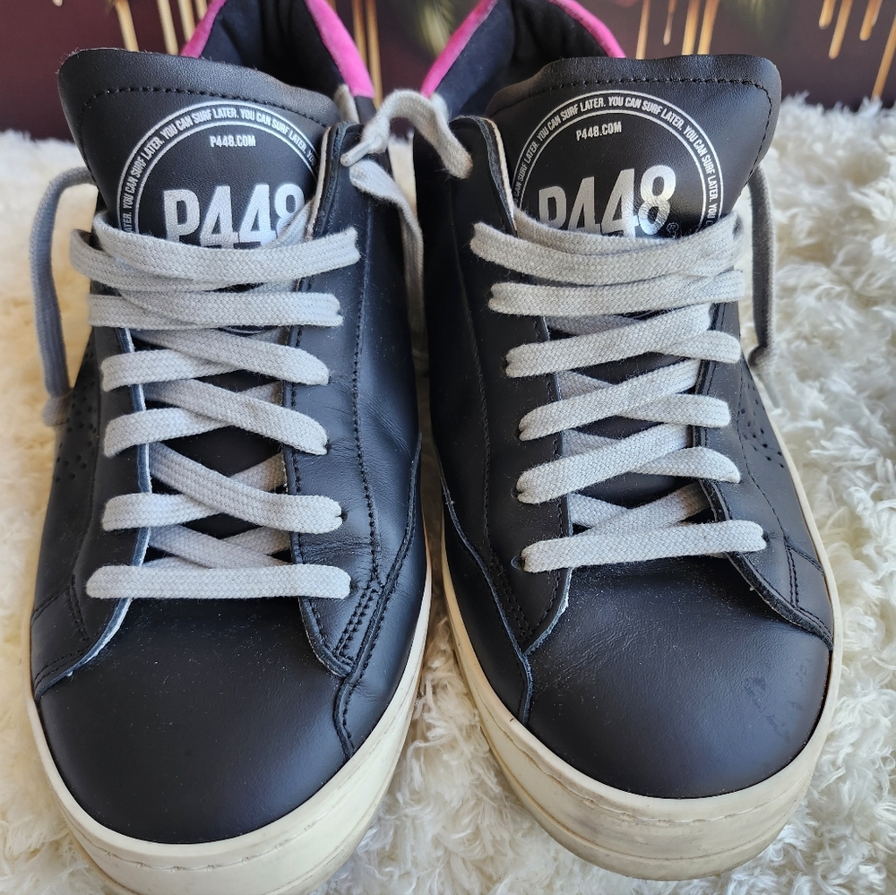 P448 Black and Pink Men's Sneakers